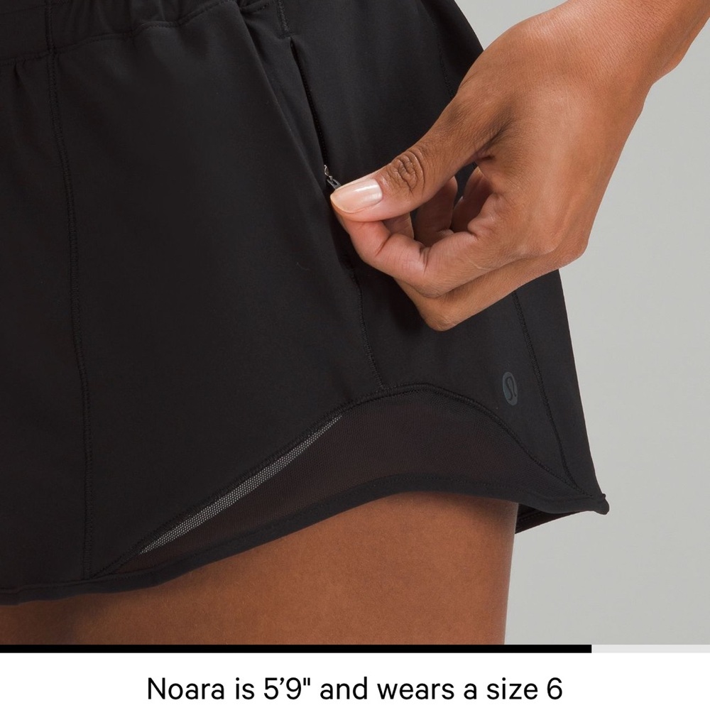 Lululemon 🍋🍋 NWOT Hotty Hots High Rise 2.5 inch, size 4, black 🍋🍋